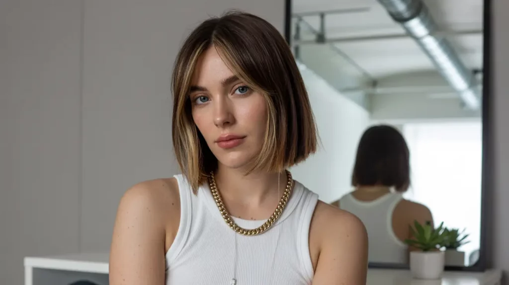 18 Ideen für schulterlange glatte Haare, die 2025 im Trend liegen