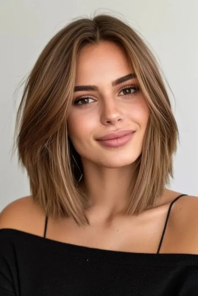 Halblange Frisuren 2025: Die 16 schönsten Ideen für mittellanges Haar