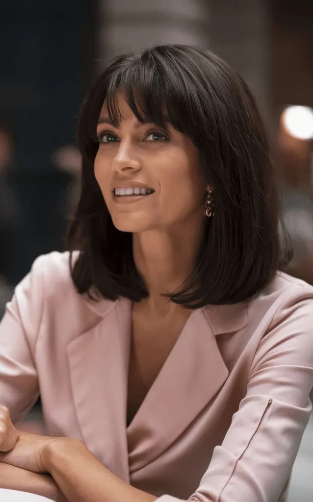 Mittellanger Bob mit Pony – 16 stilvolle Ideen für deinen neuen Look