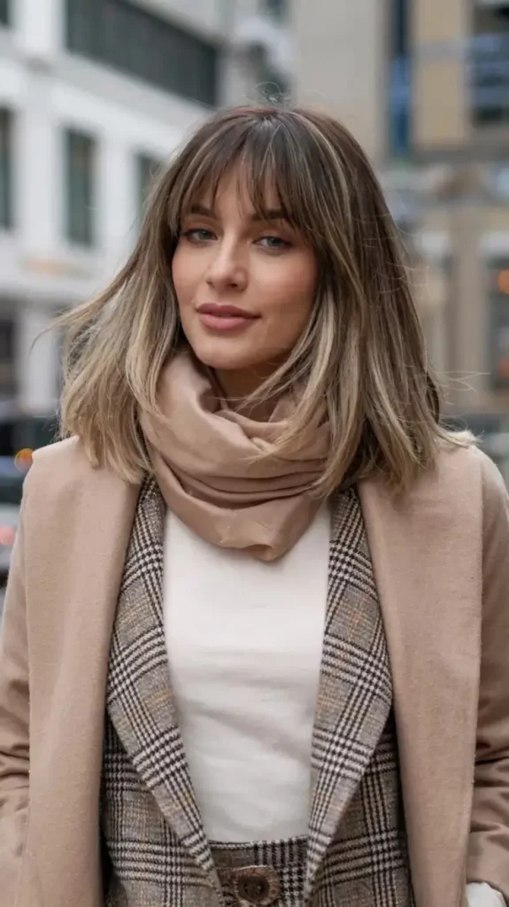 Mittellanger Bob mit Pony – 16 stilvolle Ideen für deinen neuen Look
